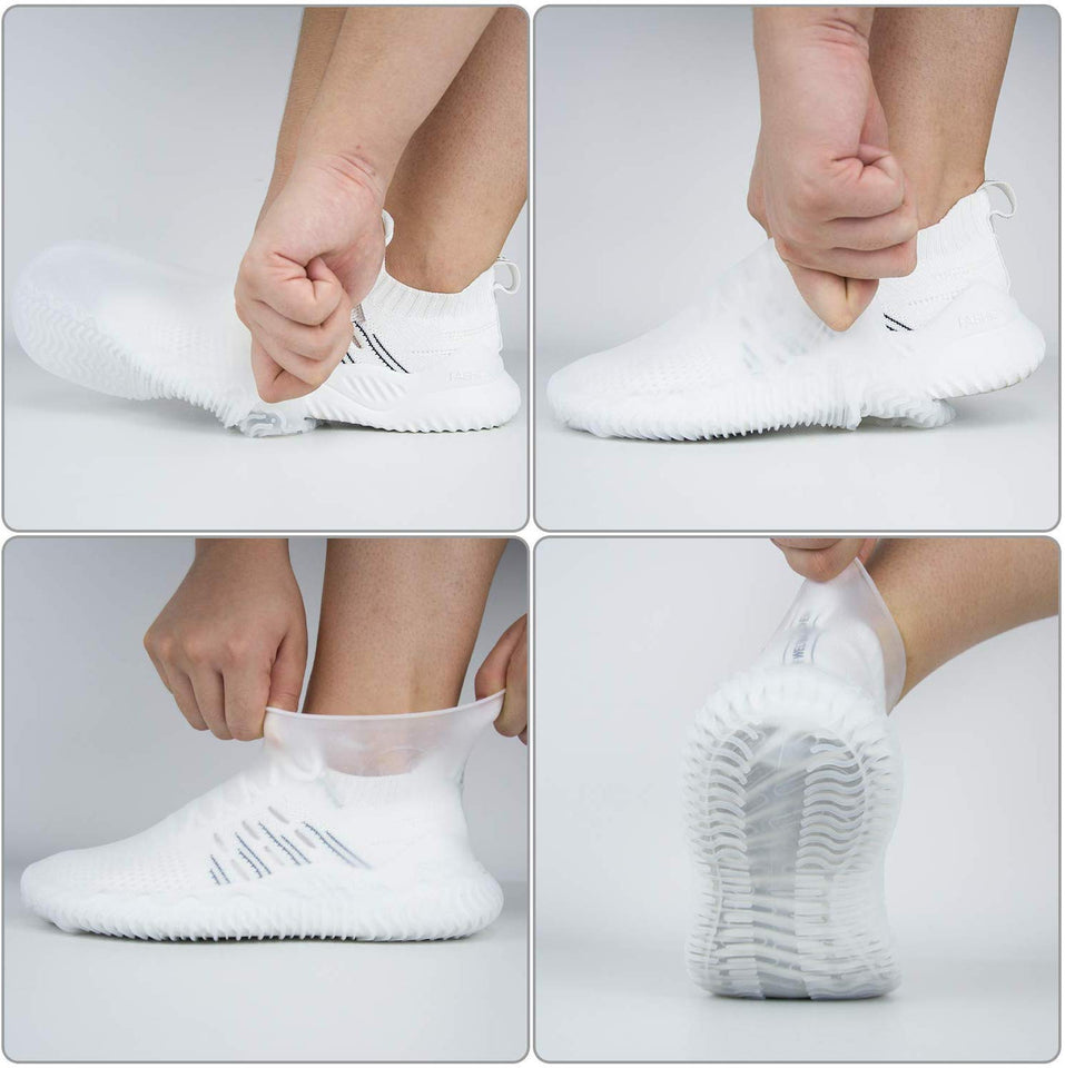 Cheelom Cubierta del Zapato Impermeable Portátil Lluvia Nieve Protección contra el Barro Ducha de Lluvia Contramedida de Lluvia Aplicable a Adultos y niños