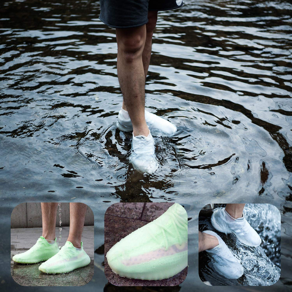 Cheelom Cubierta del Zapato Impermeable Portátil Lluvia Nieve Protección contra el Barro Ducha de Lluvia Contramedida de Lluvia Aplicable a Adultos y niños